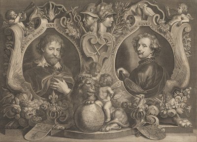 Antonius Van Dyck Eques and Peter Paul Rubens Eques by Paulus Pontius